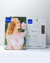 Key My First Bra TBM 122 gładki biustonosz dla nastolatek bez fiszbin - beżowy