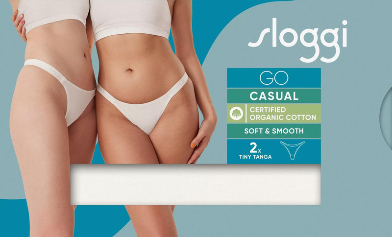 Sloggi majtki Go Casual Tiny Tanga 2P - 2 pary