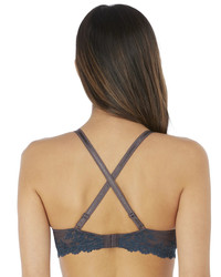 Wacoal Embrace Lace koronkowy biustonosz plunge - morski