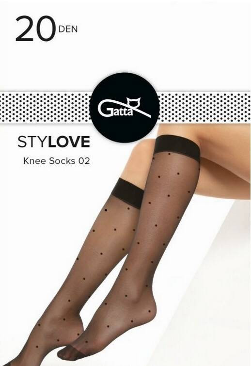 Podkolanówki Stylove Wz.02 - nero
