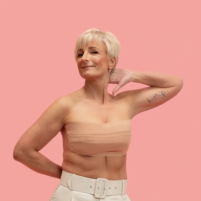 Bra Tape Zestaw 2w1 – taśma modelująca biust 5 cm i olejek do bezpiecznego usuwania taśmy
