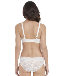 Halo Lace biustonosz full cup bezszwowy - ecru/kremowy