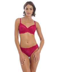 Wacoal Embrace Lace Underwire koronkowy biustonosz z fiszbinami - czerwony