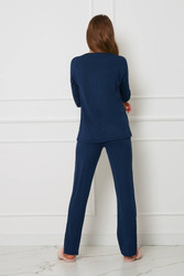 Komplet damski - plus size OH!ZUZA N&D H30 - granatowy