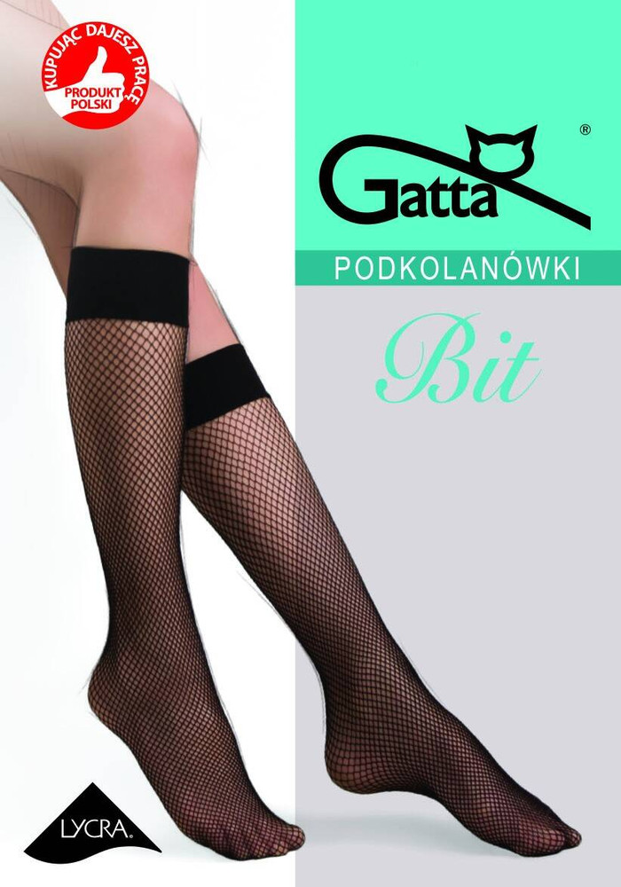 Podkolanówki Bit Siateczka W.01 - golden