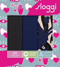 Sloggi majtki Go Crush Short C3P - 3 pary