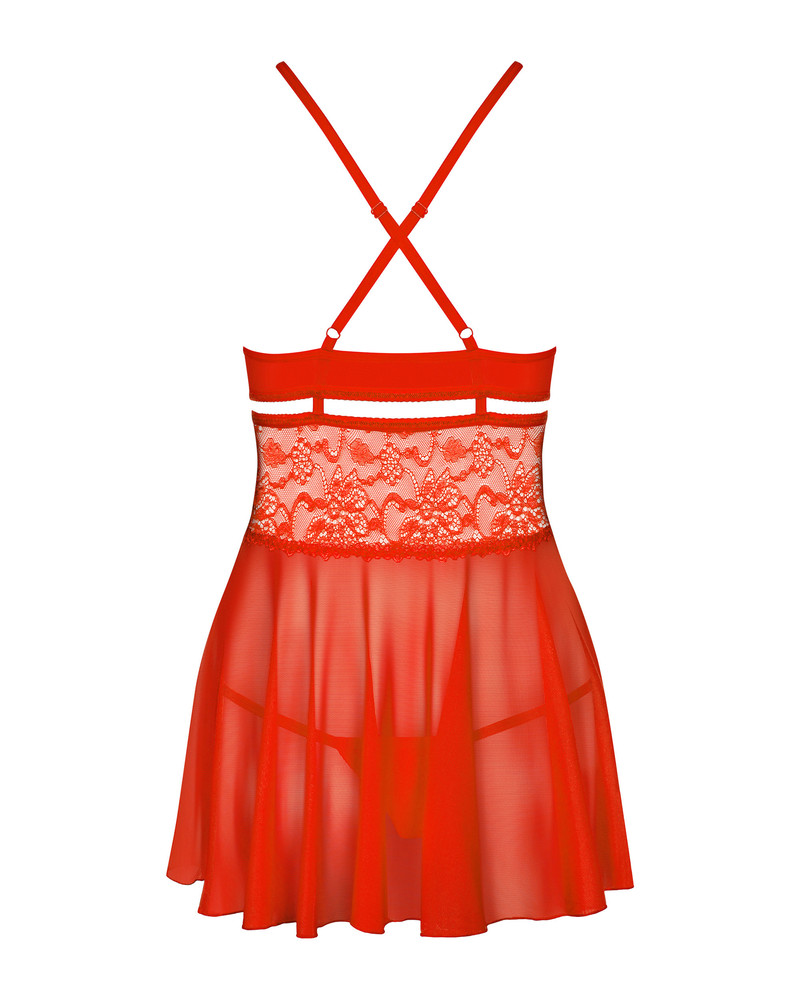 838-Bab-3 Babydoll Ze Stringami Obsessive