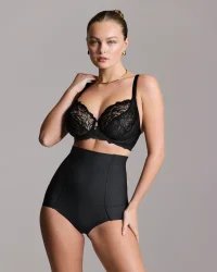 Wacoal – majtki modelujące z wysokim stanem Flawless – czarne