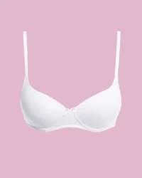 Key My First Bra TBM 120 bawełniany biustonosz dla nastolatek bez fiszbin - biały